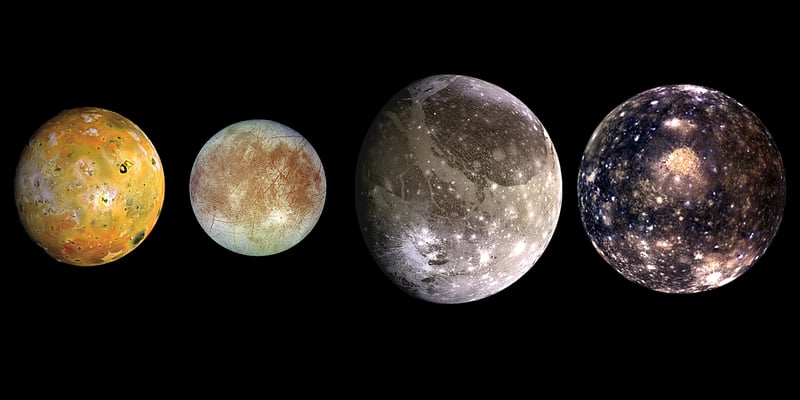 Ganymede Jupiter Moon Satellite Planet